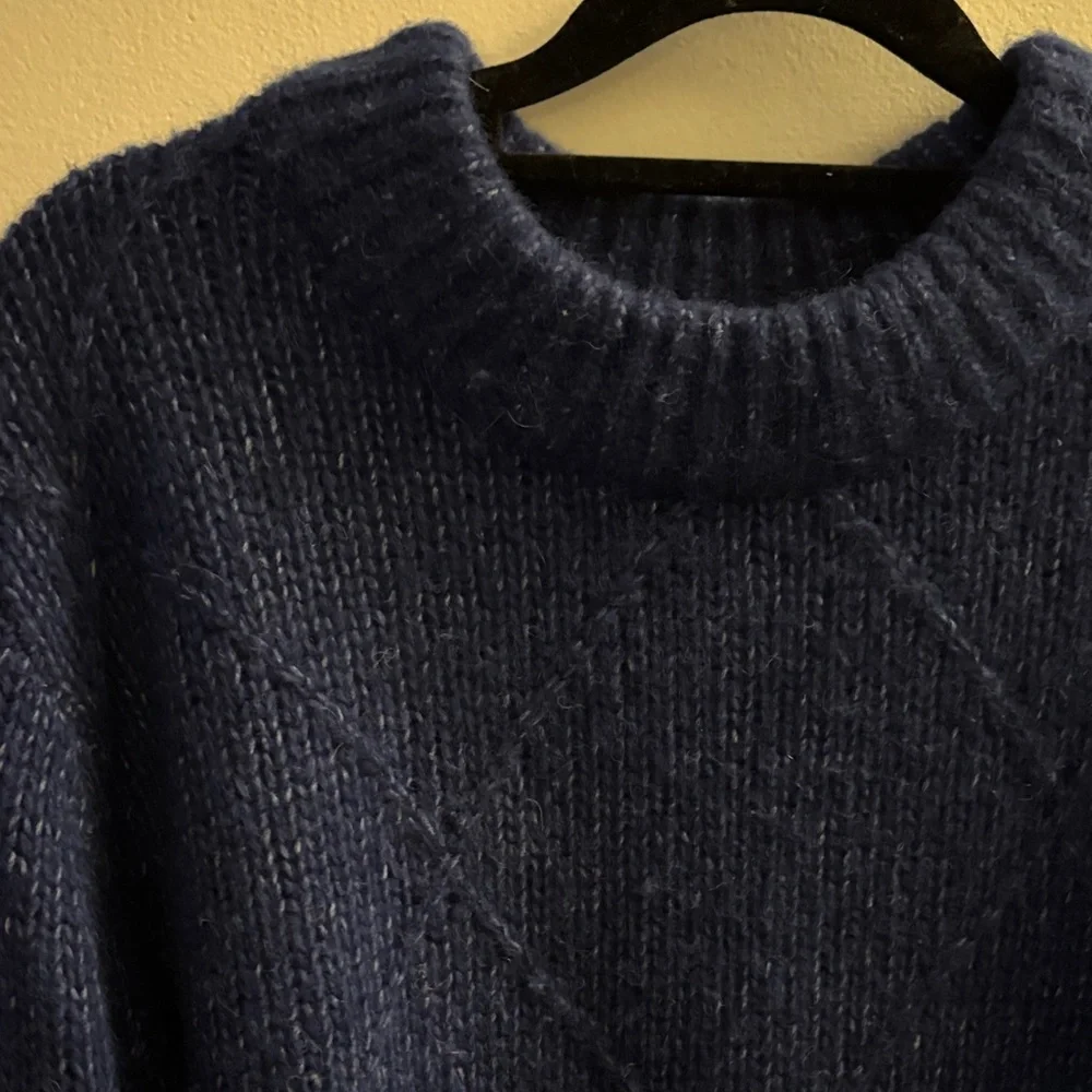 Navy Blue Women's Sweater - Picture 5 of 5
